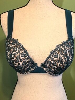 Victoria's Secret Teal Lace Push-Up Bra 36-B